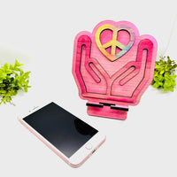 Layered Hands Heart Phone Stand - Glowforge