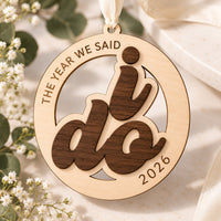 Layered I Do Wedding Ornament - Glowforge