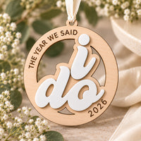 Layered I Do Wedding Ornament - Glowforge