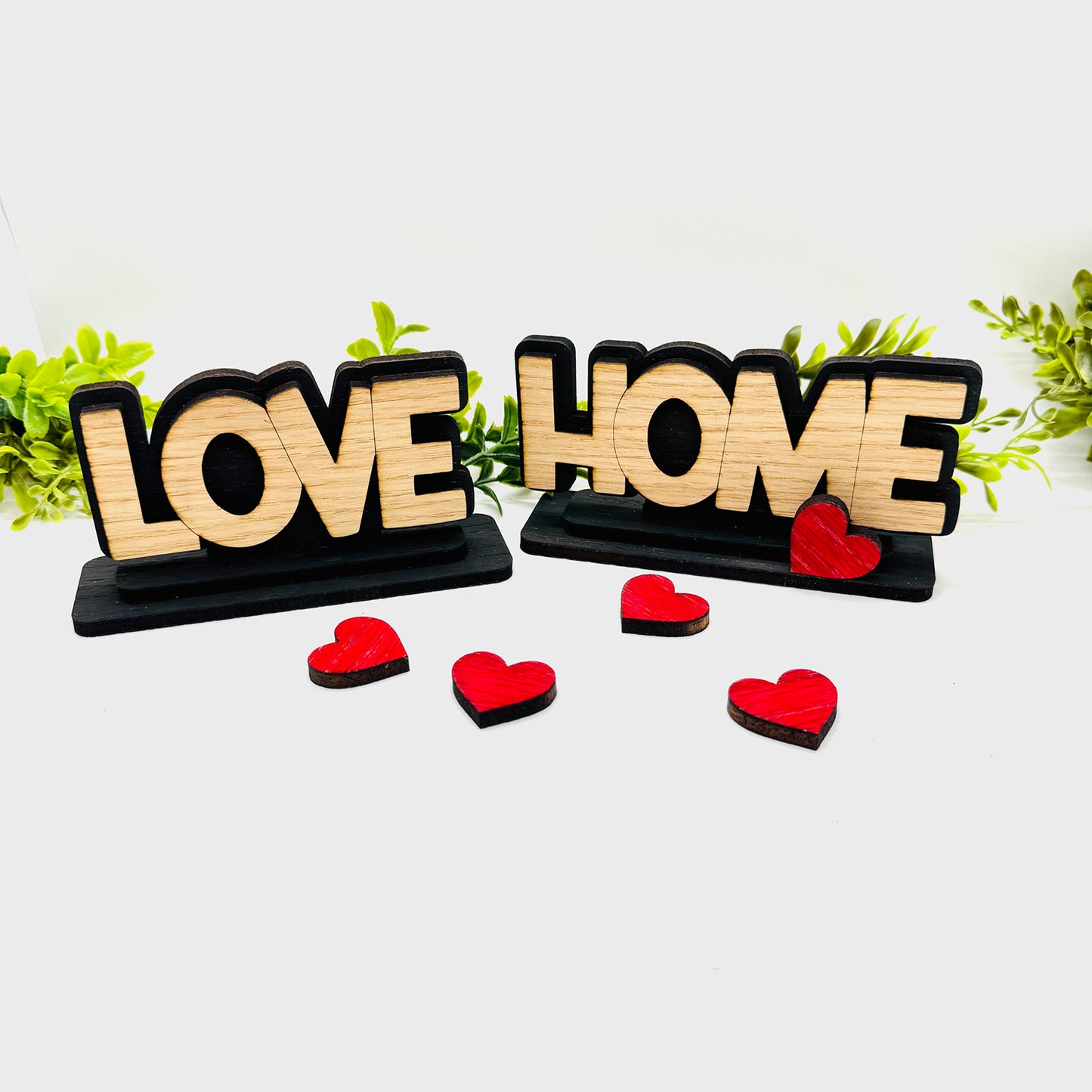 Layered Love + Home Table Signs (Set of 2) - Glowforge