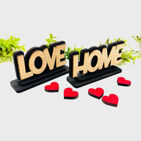 Layered Love + Home Table Signs (Set of 2) - Glowforge