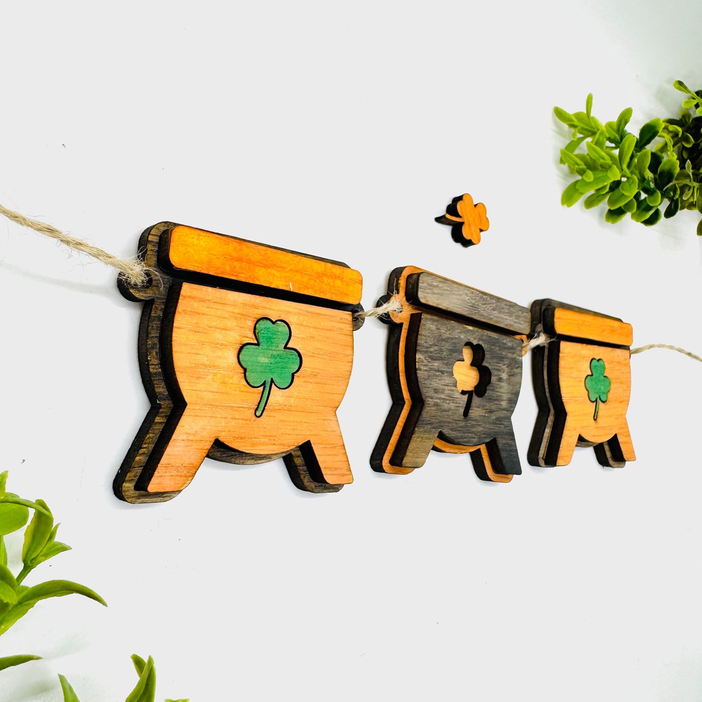 Layered Pot of Gold St. Patrick’s Day Garland - Glowforge