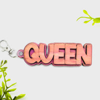Layered QUEEN Word Keychain - Glowforge