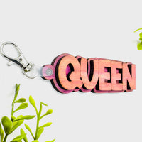 Layered QUEEN Word Keychain - Glowforge