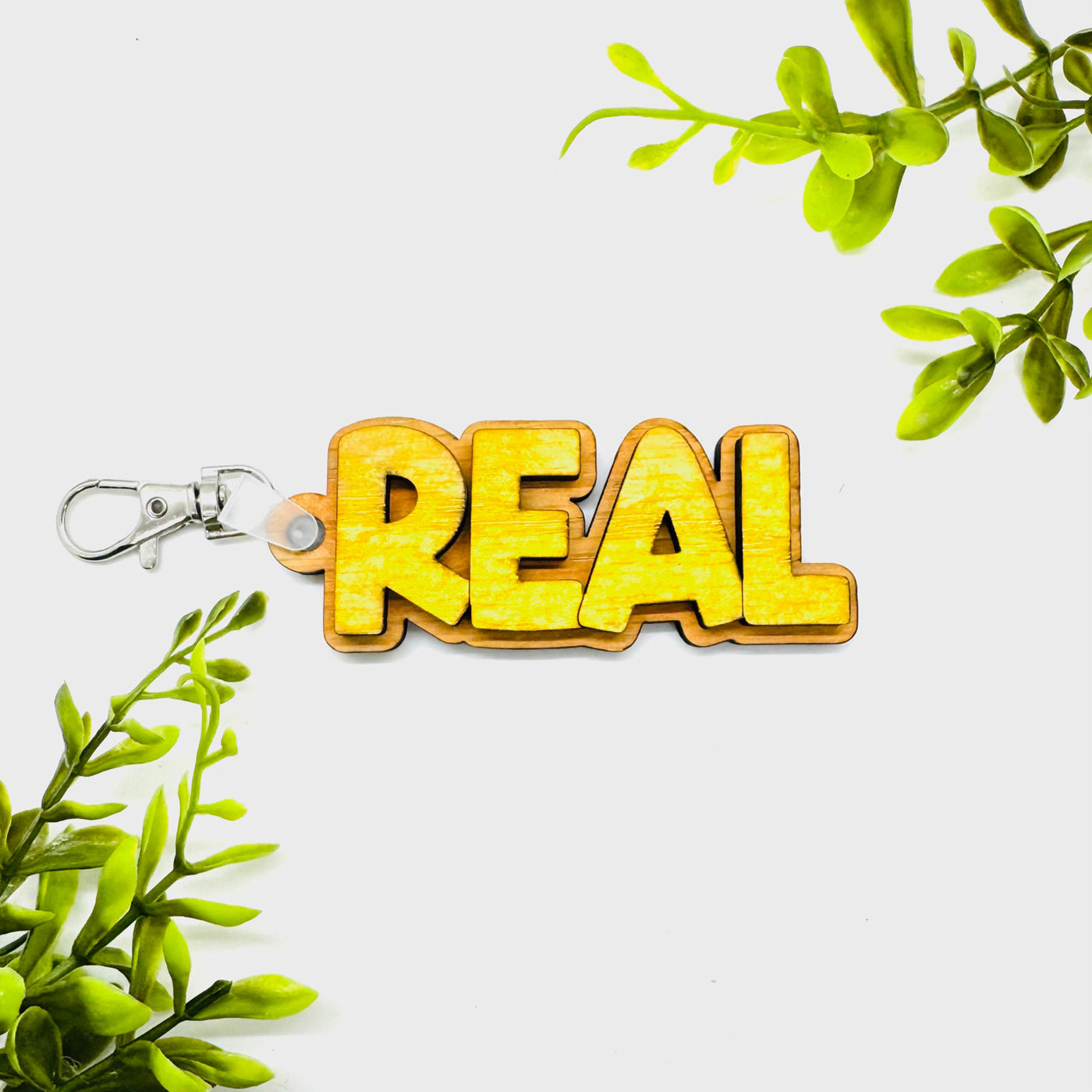 Layered REAL Word Keychain - Glowforge