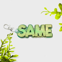 Layered SAME Word Keychain - Glowforge