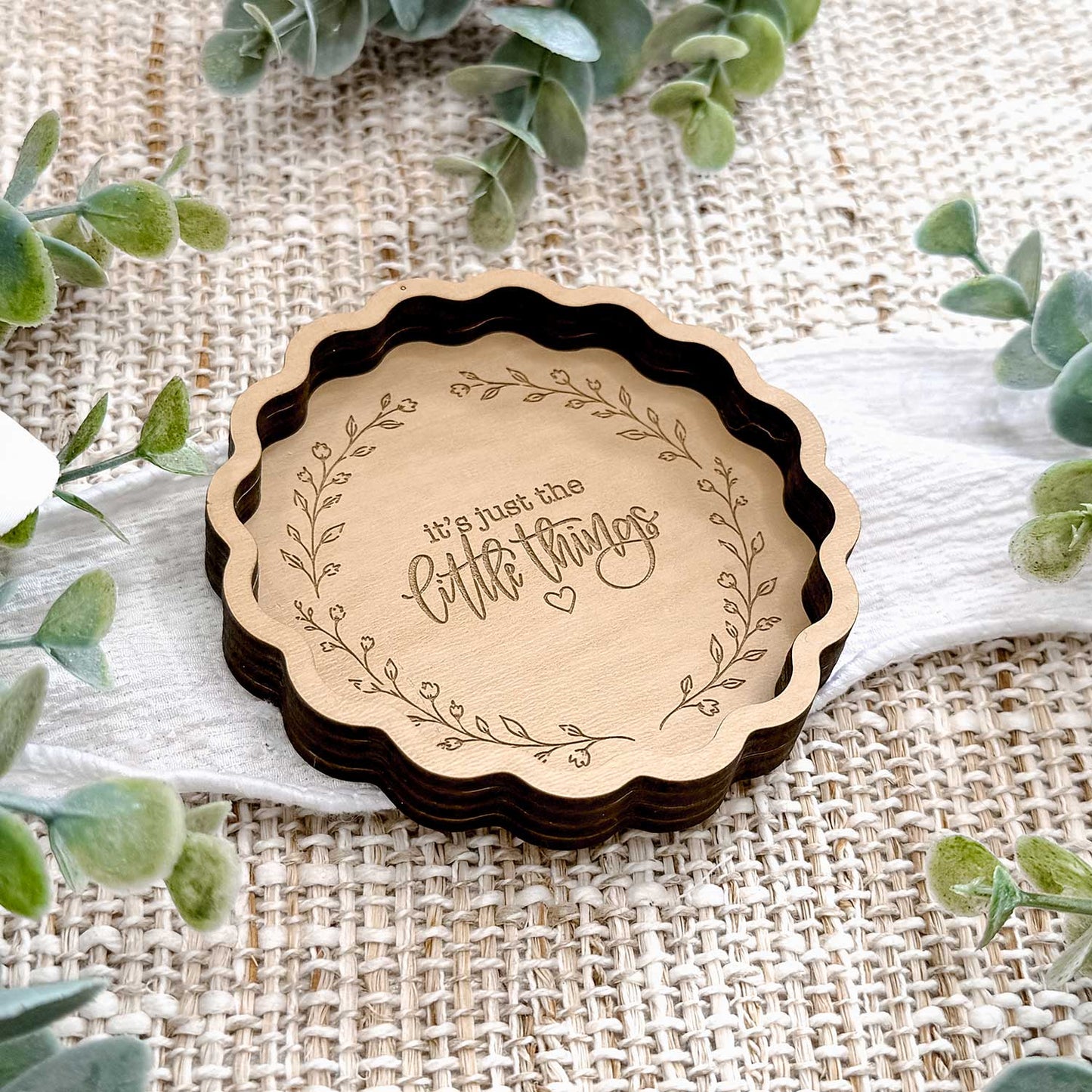 Layered Scalloped Trinket Dish - Glowforge