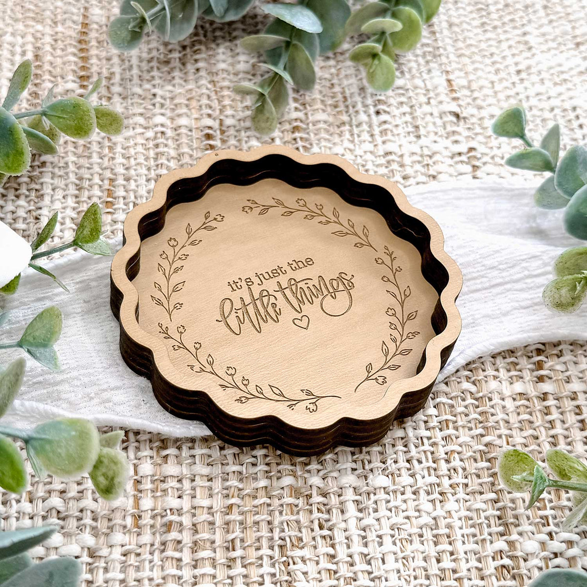Layered Scalloped Trinket Dish - Glowforge