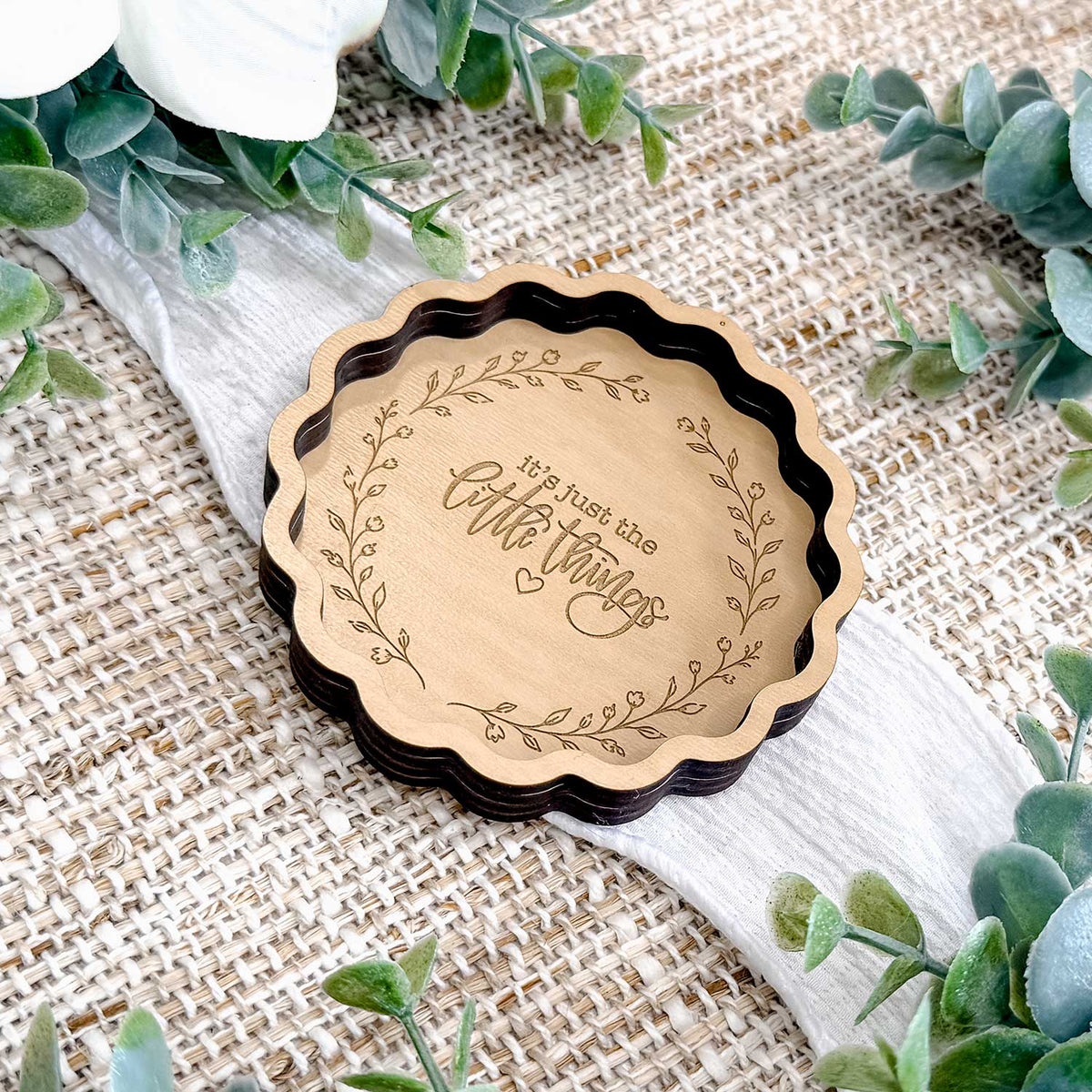 Layered Scalloped Trinket Dish - Glowforge