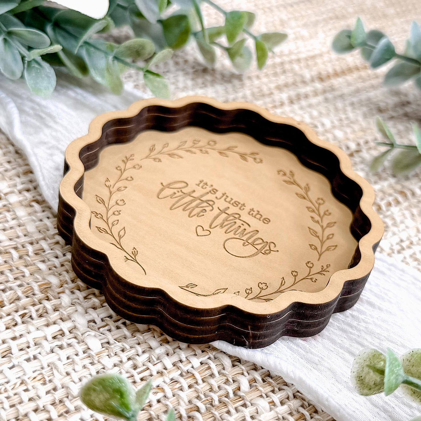 Layered Scalloped Trinket Dish - Glowforge