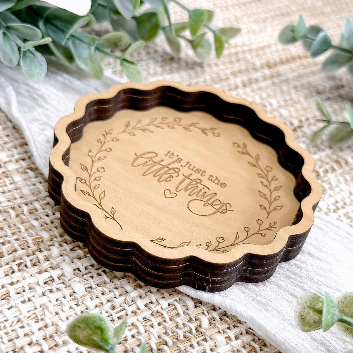 Layered Scalloped Trinket Dish - Glowforge