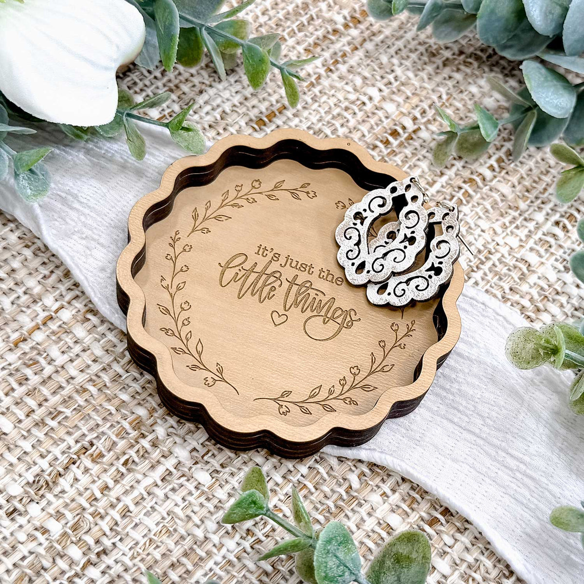 Layered Scalloped Trinket Dish - Glowforge