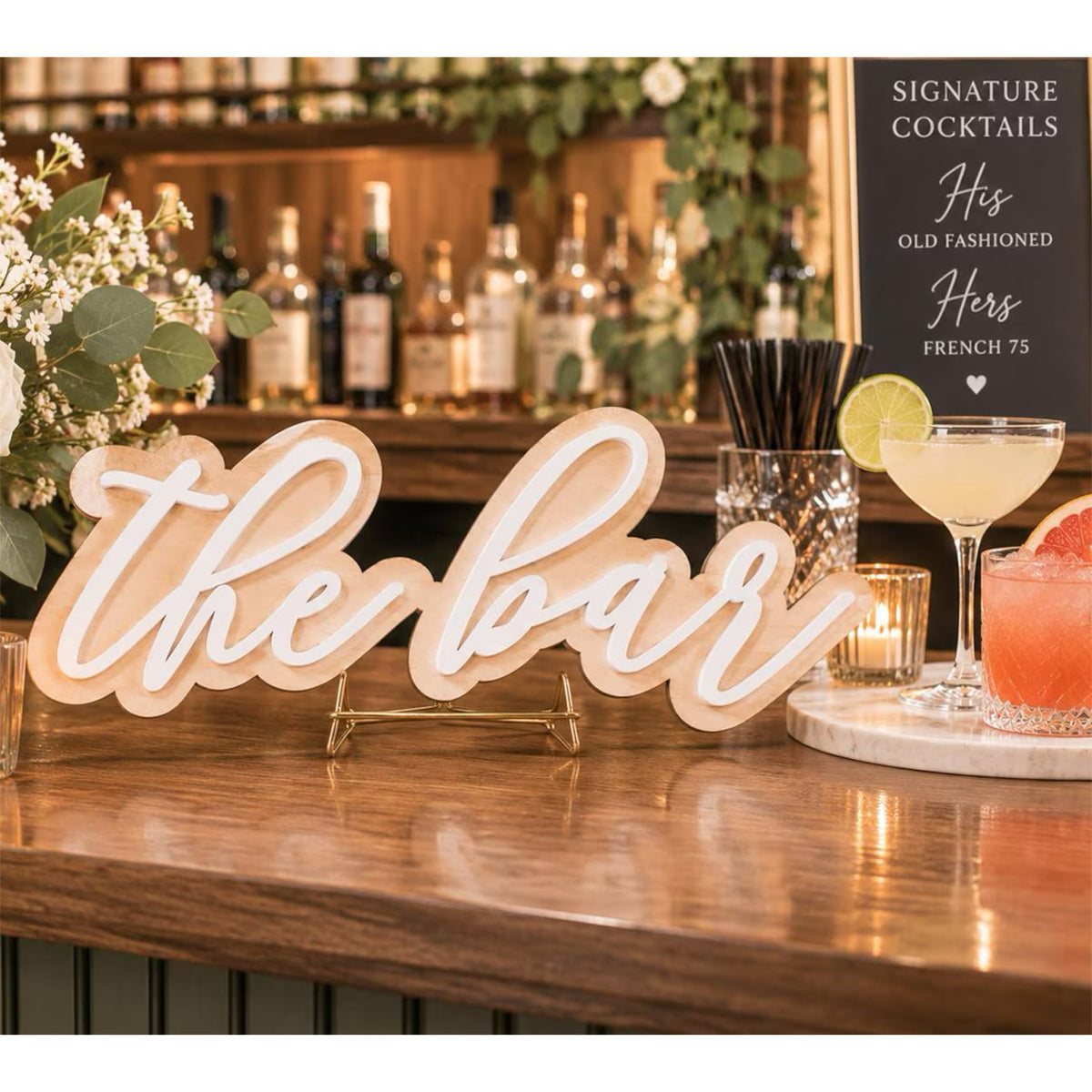 Layered Script The Bar Sign - Glowforge