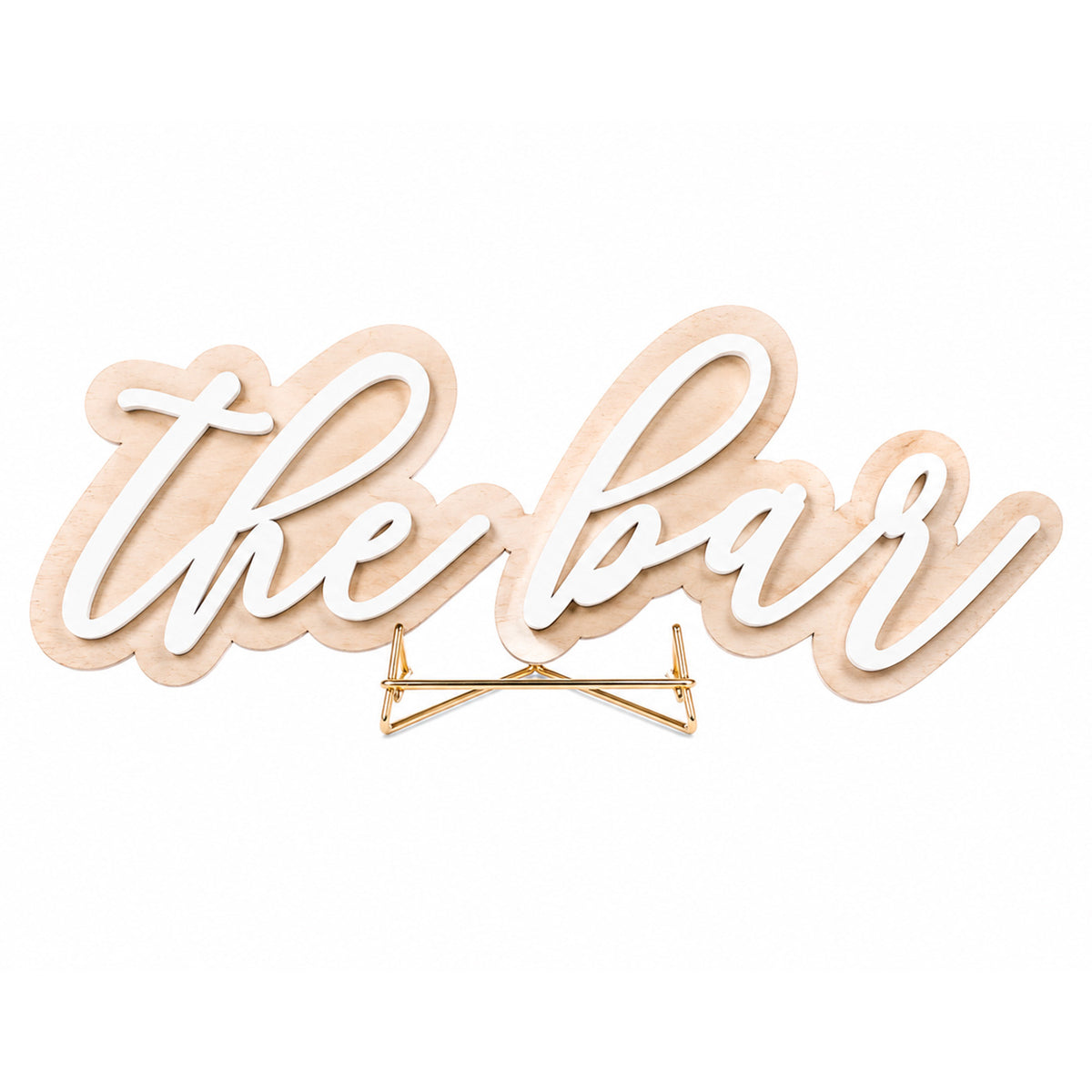 Layered Script The Bar Sign - Glowforge