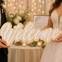 Layered Script Welcome Sign - Glowforge