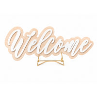 Layered Script Welcome Sign - Glowforge