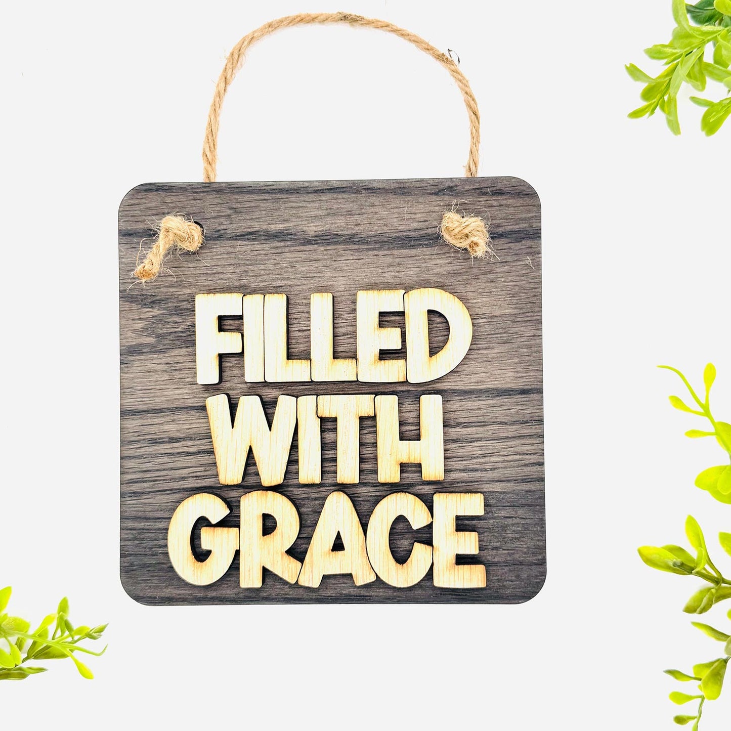 Layered Sign FILLED WITH GRACE - Glowforge