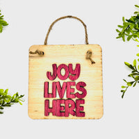 Layered Sign JOY LIVES HERE - Glowforge