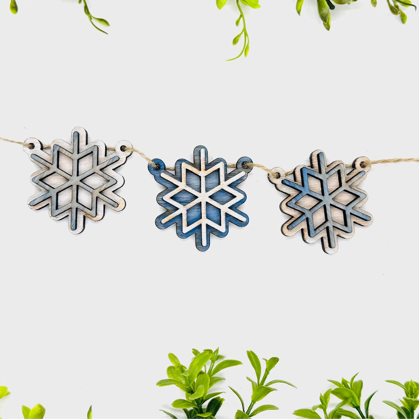 Layered Snowflake Garland #1 - Glowforge