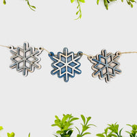 Layered Snowflake Garland #1 - Glowforge