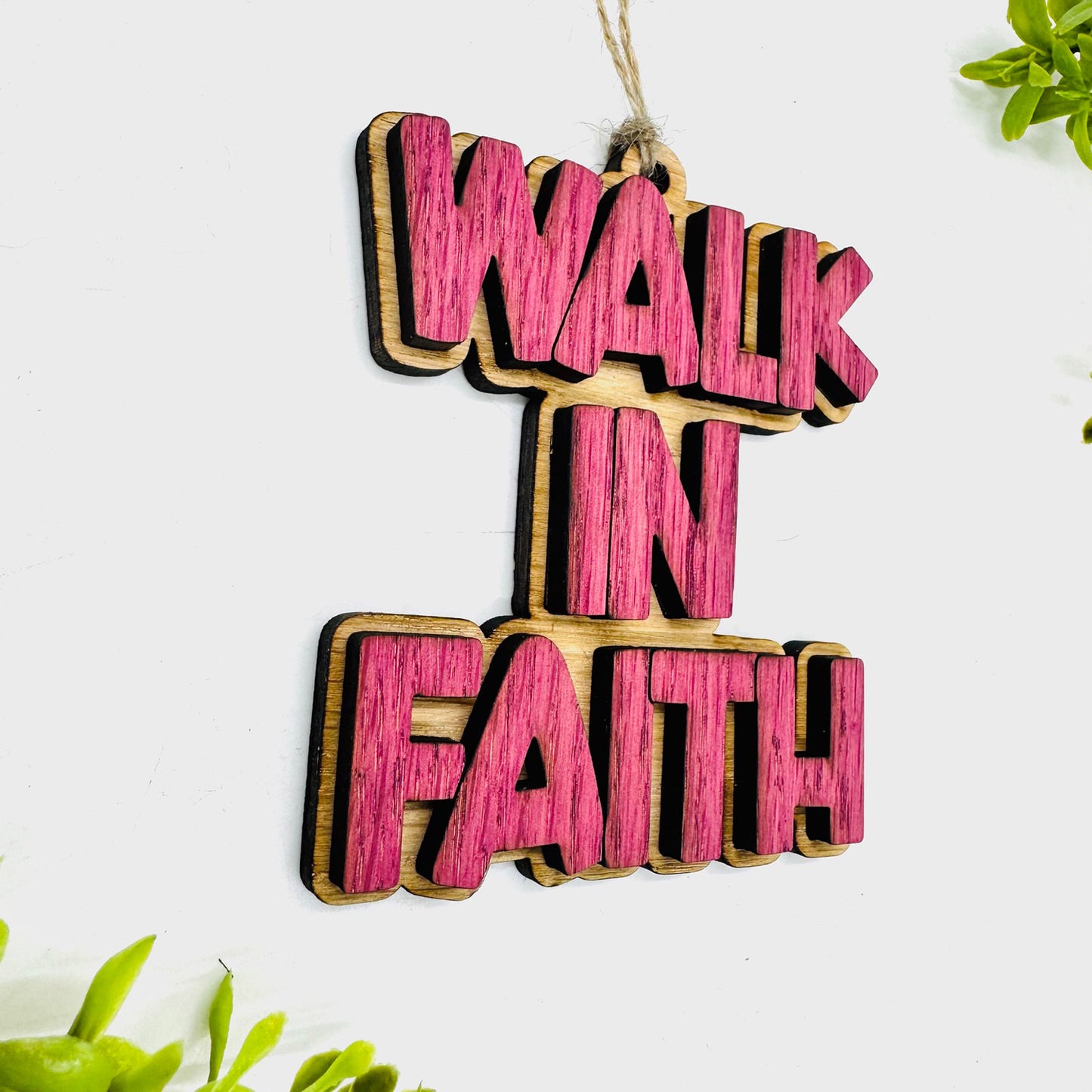 Layered WALK IN FAITH Charm - Glowforge