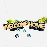 Layered Welcome + Home Table Signs (Set of 2) - Glowforge
