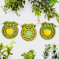 Layered Wreath Garland Banner - Glowforge
