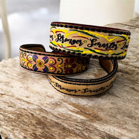 Leather and Aluminum Cuff Bracelet (Set of 2) - Glowforge