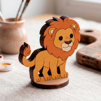 Lion Toy - Safari Animal Figure for Play, Learning & Painting - Glowforge