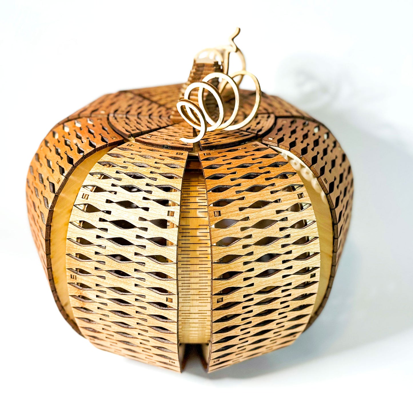 Living Hinge Pumpkin with Lid - Glowforge