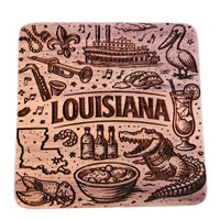 Louisiana Coaster Design - Glowforge
