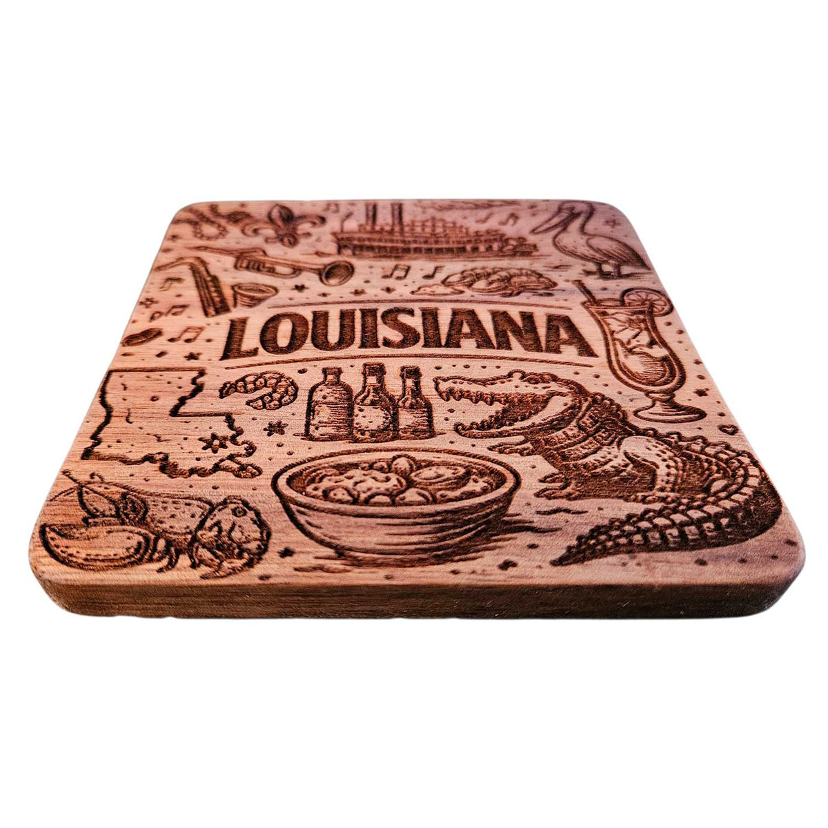 Louisiana Coaster Design - Glowforge