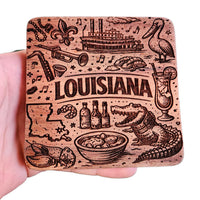 Louisiana Coaster Design - Glowforge