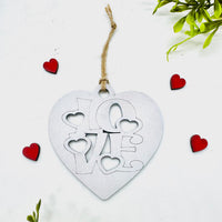 LOVE Heart One-Layer Car Charm #2 - Glowforge