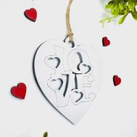 LOVE Heart One-Layer Car Charm #2 - Glowforge