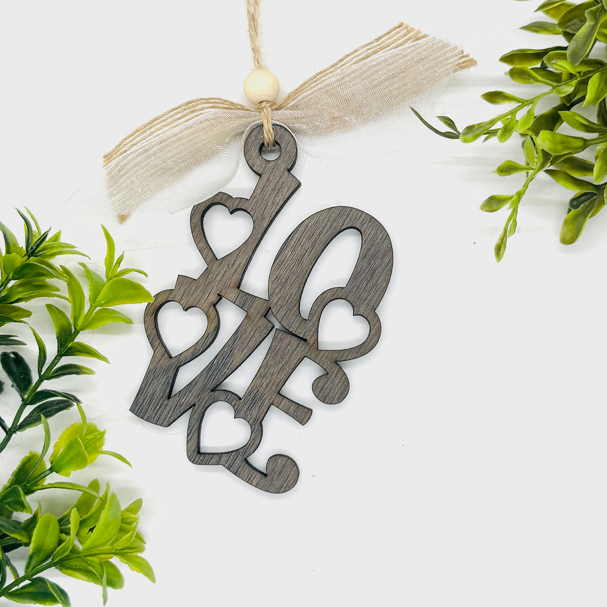LOVE Hearts Car Charm or Ornament - Glowforge