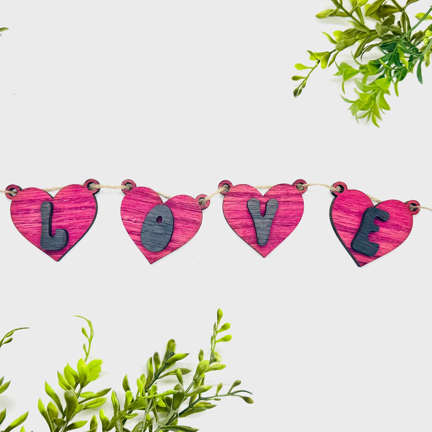 Love Layered Heart Banner #1 - Glowforge