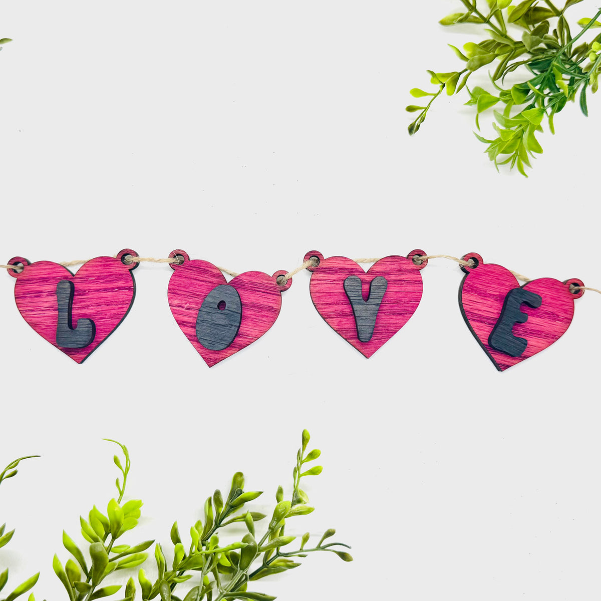 Love Layered Heart Banner #1 - Glowforge