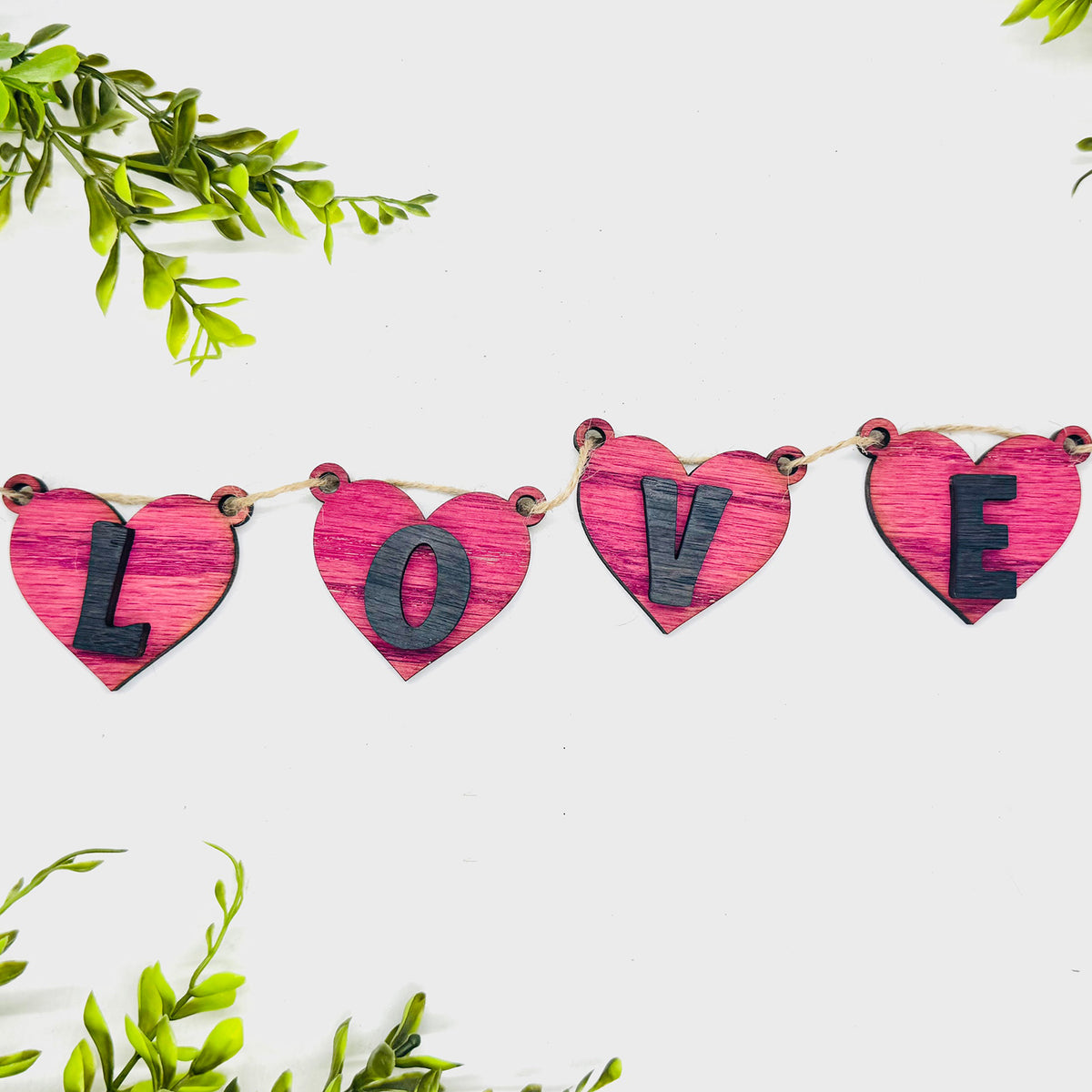 Love Layered Heart Banner #2 - Glowforge
