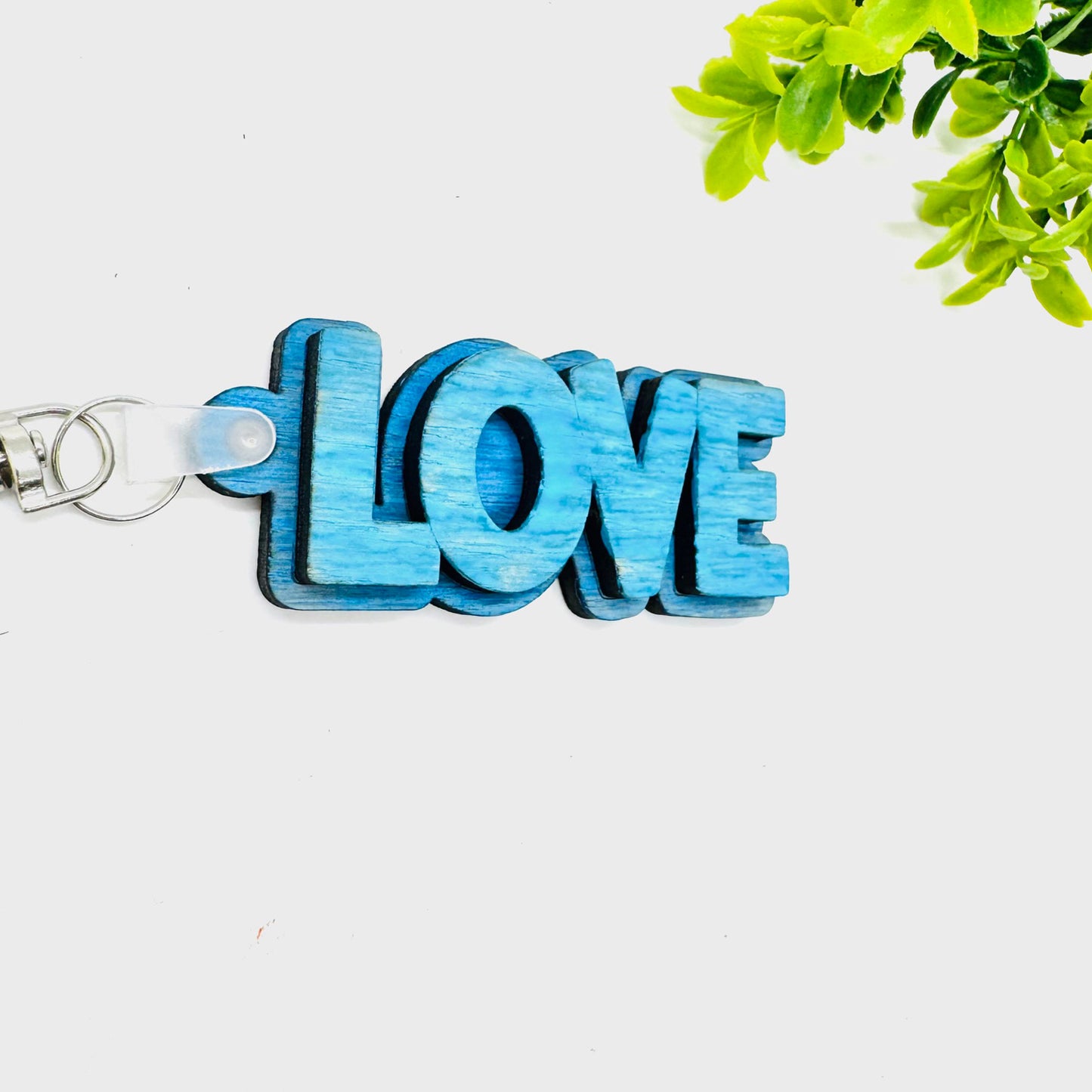 LOVE Layered Word Keychain - Glowforge