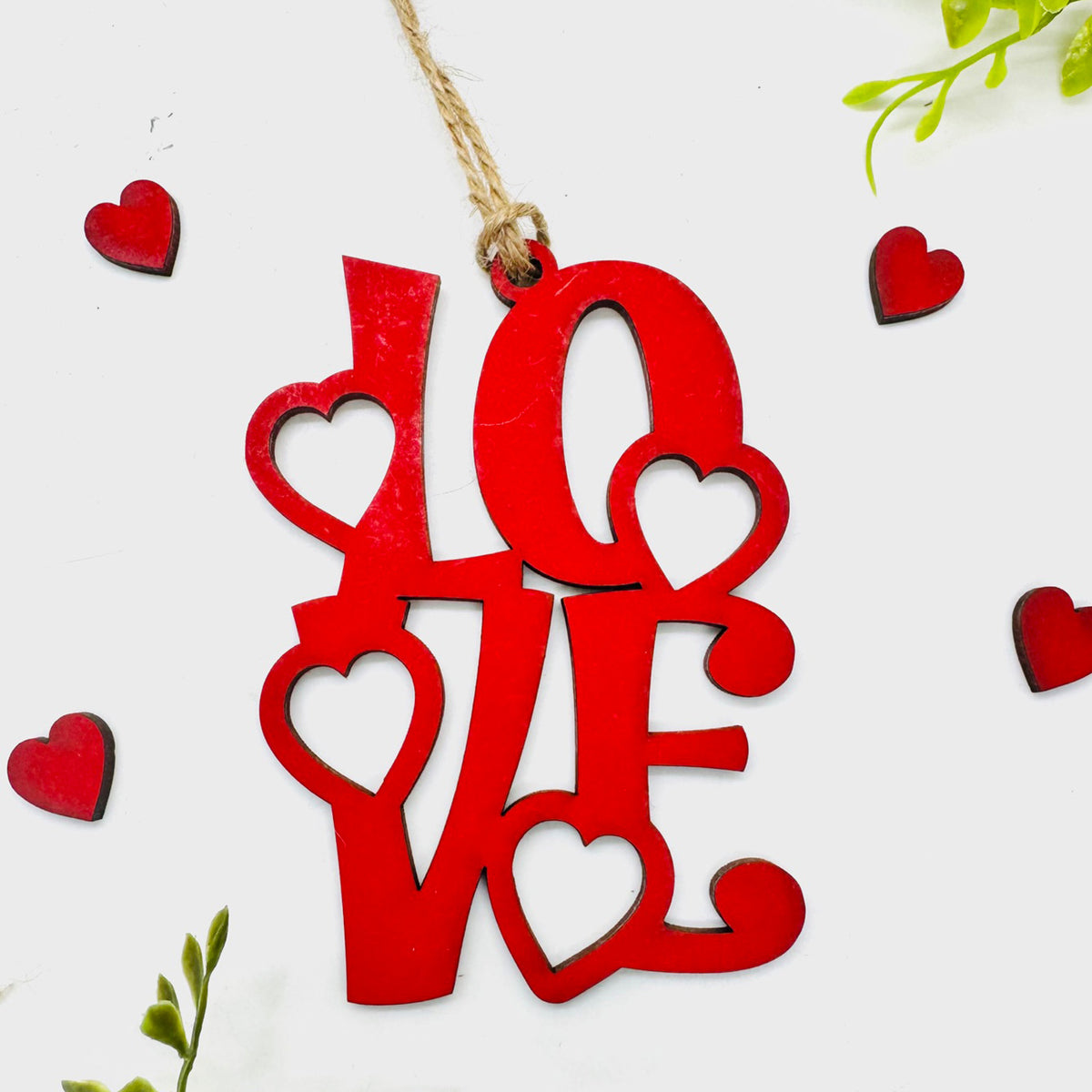 LOVE One-Layer Car Charm - Glowforge
