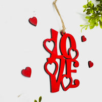 LOVE One-Layer Car Charm - Glowforge