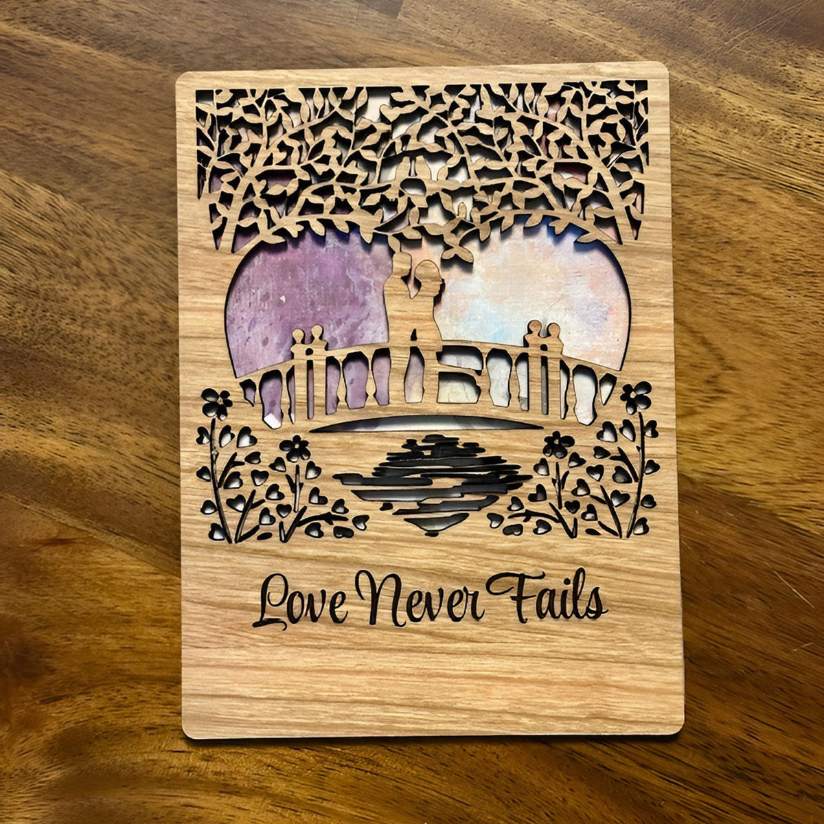 Loving Couple Postcard - Glowforge