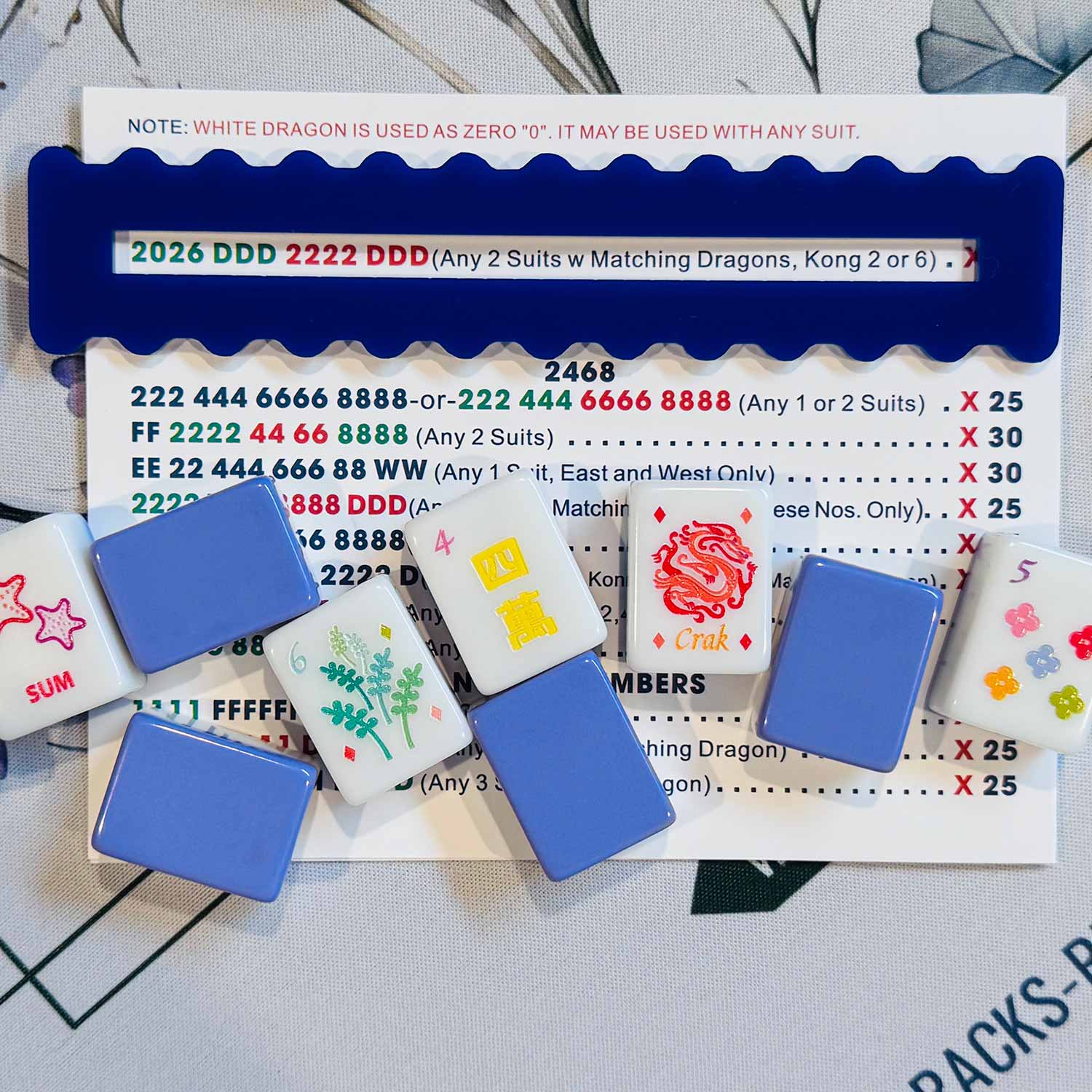 Mahjong Line Reader with Wavy Edge – Glowforge Shop