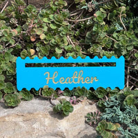 Mahjong Line Reader with Wavy Edge and Name - Glowforge