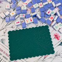 Mahjong Tile Shuffler Floral - Glowforge