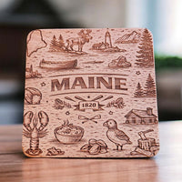 Maine Coaster Design - Glowforge