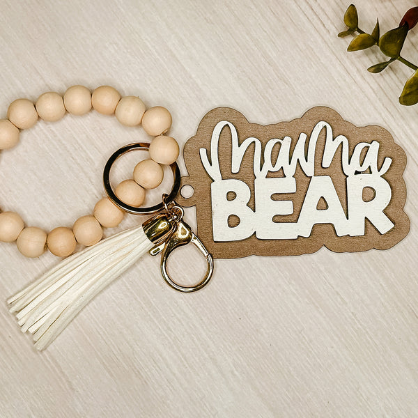 Mama Bear Layered Keychain – Glowforge Shop