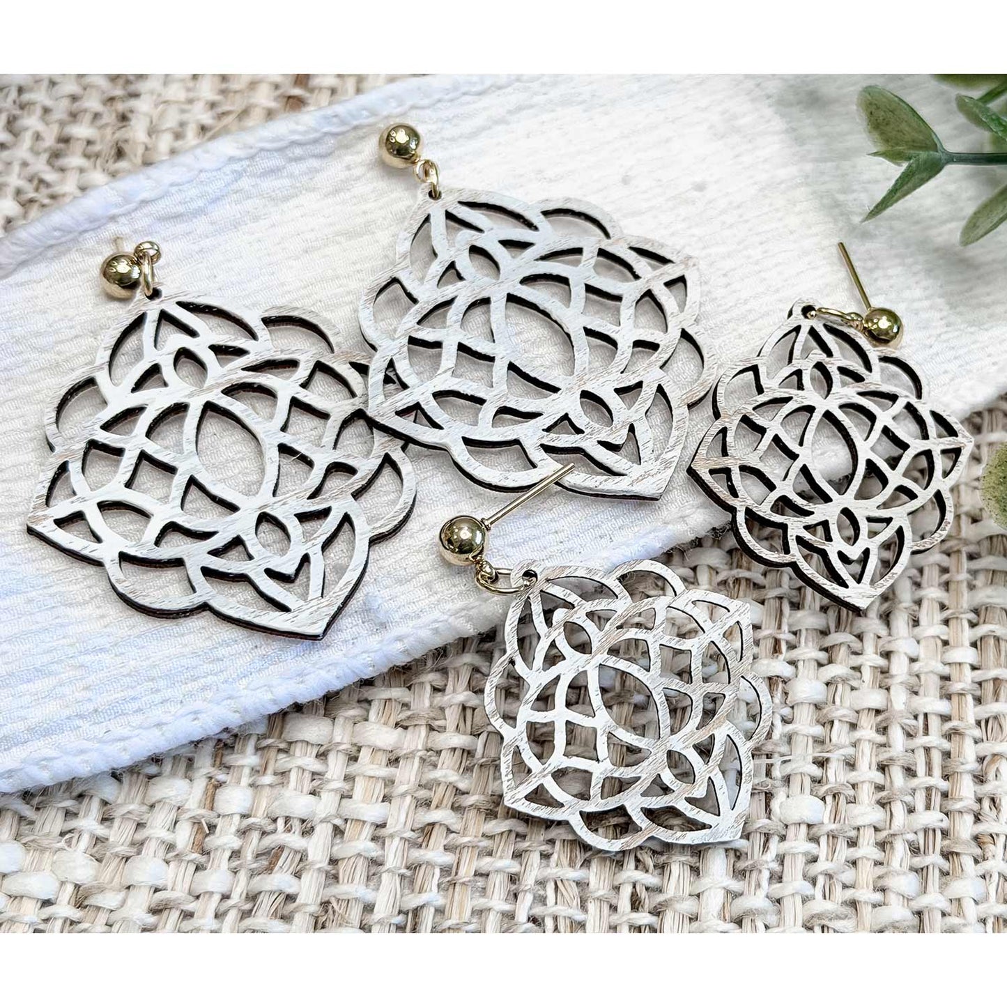Mandala Dangle Earrings (Set of 2) - Glowforge