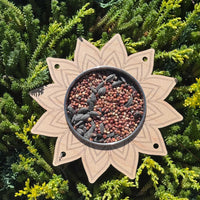 Mandala Flower Bird Feeder Kids Craft - Glowforge